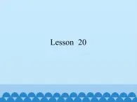 北京版小学一年级英语上册   UNIT FIVE  Lesson 20  课件