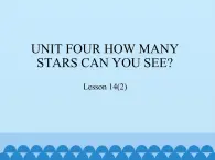 北京版小学一年级英语下册  UNIT FOUR Lesson 14   课件1