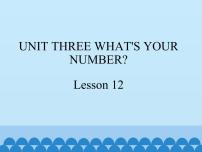 北京版二年级上册Unit 3 What’s your number?Lesson 12课堂教学ppt课件
