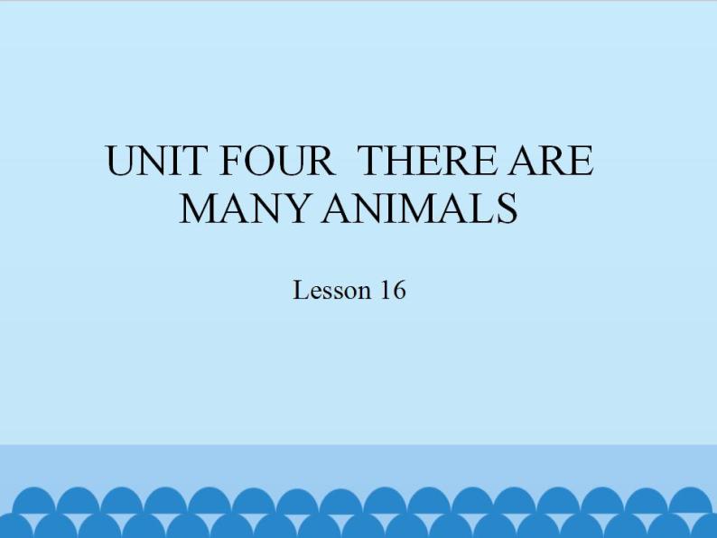 北京版小学二年级英语上册  Unit Four  Lesson 16   课件01