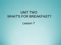 北京版小学二年级英语下册  UNIT TWO Lesson 7   课件2