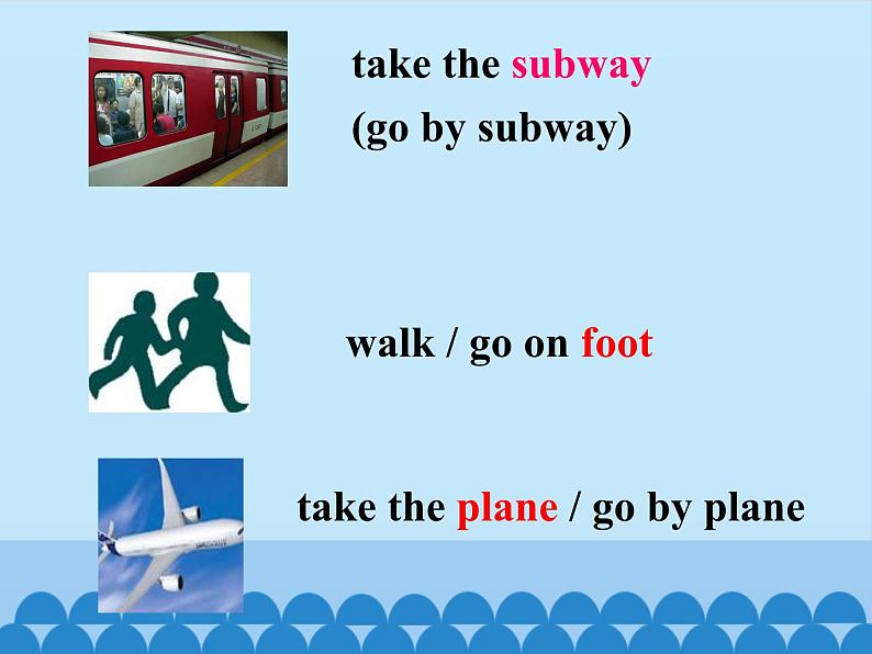 北京版小学二年级英语下册 UNIT FIVE HOW DO YOU GO TO SCHOOL?-Lesson 17 课件04