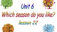 小学英语Lesson 22教案配套课件ppt