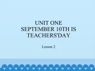 北京版小学三年级英语上册  UNIT ONE  Lesson 2   课件