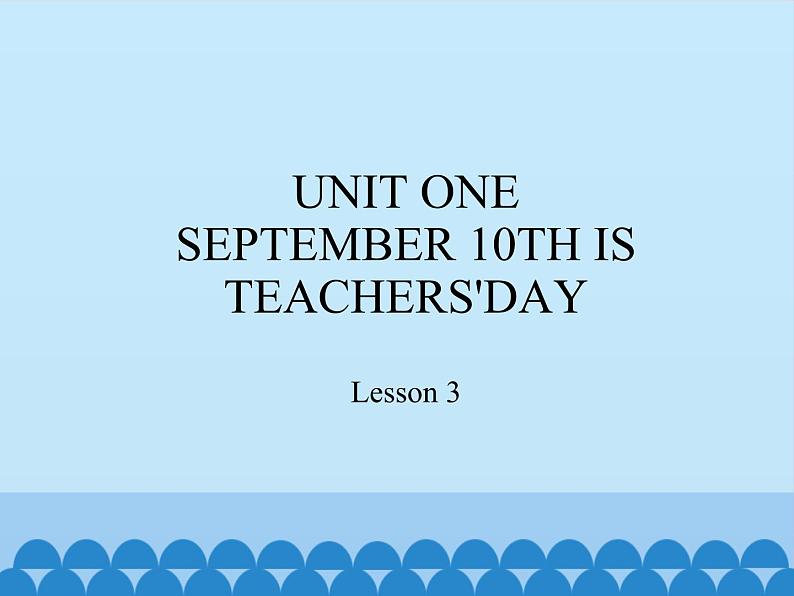 北京版小学三年级英语上册 UNIT ONE Lesson 3 课件第1页