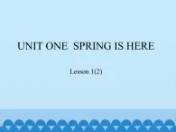 北京版小学三年级英语下册 UNIT ONE  SPRING IS HERE-Lesson 1   课件1