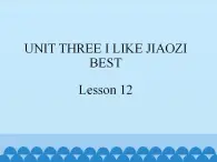 北京版小学三年级英语下册 UNIT THREE Lesson 12   课件1