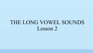小学英语清华大学版三年级上册Unit 1 The long vowel sounds背景图课件ppt
