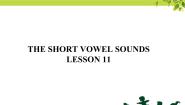 小学英语清华大学版三年级上册Unit 2 The short vowel sounds备课ppt课件