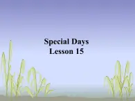 清华大学版小学英语三年级下册  UNIT 3 SPECIAL DAYS LESSON-15  课件