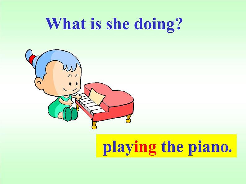 清华大学版小学英语三年级下册 UNIT 4 WHAT ARE YOU DOING LESSON-22 课件第3页