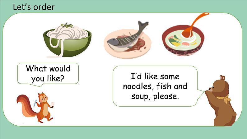 人教版 PEP小学英语四年级上册Unit 5 Dinner's ready PB Let's learn& Let’s do课件PPT06