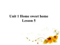 清华大学版小学英语四年级下册  Unit1 Home sweet home Lesson5   课件