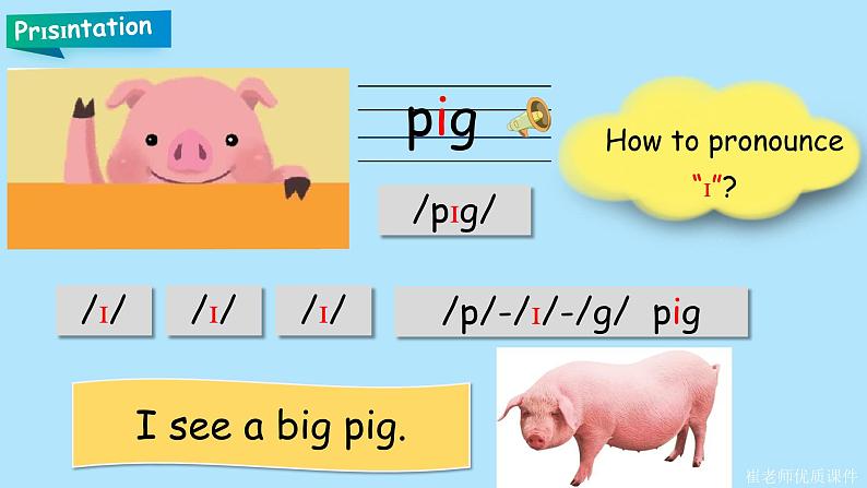 部编PEP三年级下册Unit 3 At the zoo PA Let 's spell (公开课) 课件第8页