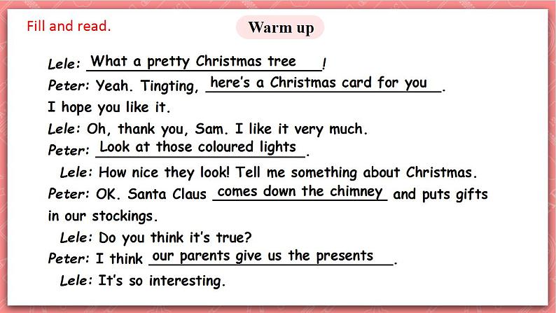 川教版英语六上 Unit3 Lesson3《Merry Christmas》(3) 课件第2页