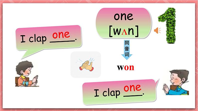 川教版英语三上 Lesson I《I Clap One》课件第7页