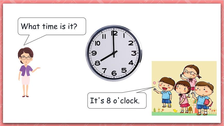 川教版英語四上 Unit1 Lesson1《What time is it》課件第3頁