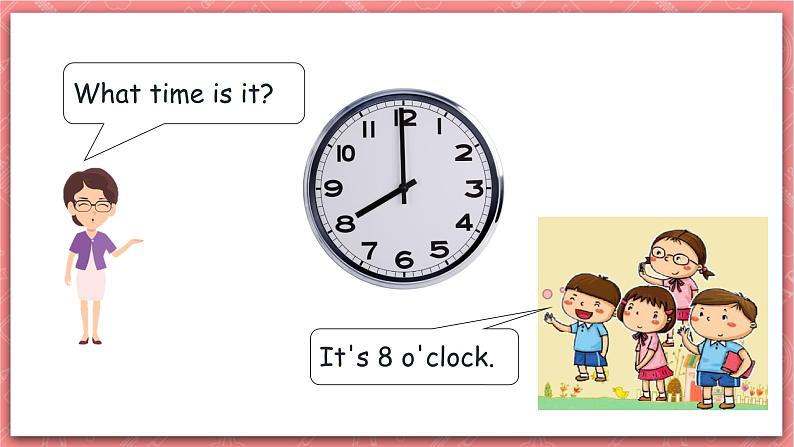 川教版英语四上 Unit1 Lesson1《What time is it》课件+教案+练习03