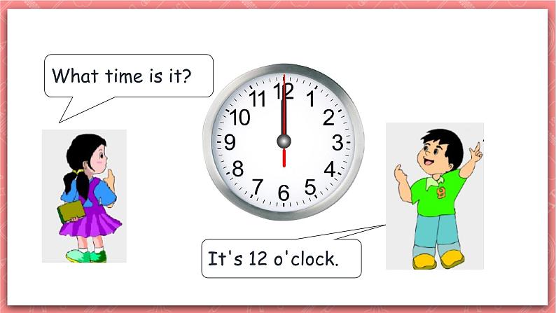 川教版英语四上 Unit1 Lesson1《What time is it》课件+教案+练习05