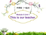 外研版（一起）一年级英语上册Module 5 Unit 1 This is our teacher 课件