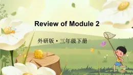 Review of Module 2 （课件）外研版（三起）英语三年级下