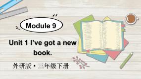 英语三年级下册Unit 1 I've got a new book.教课内容课件ppt