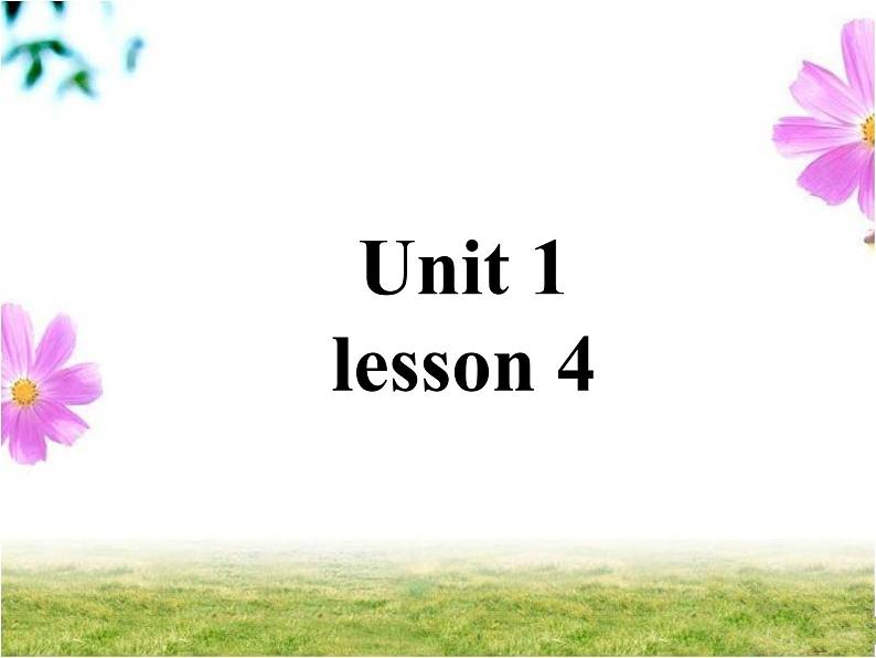 清华版(一起)小学英语四年级下册 同步课件 《Unit 1 Home sweet home lesson 4》课件第1页