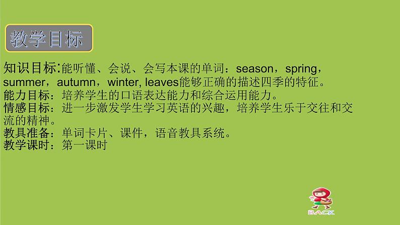 冀教版小学六年级英语下册 UNIT 3Lesson 13 Summer Is Coming说课课件第6页