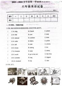 湖北省武汉市汉阳区2023-2024学年六年级上学期期末英语试题