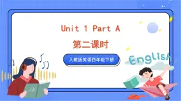 人教版pep英语四年级下册 Unit 1 Part A (第2课时)课件