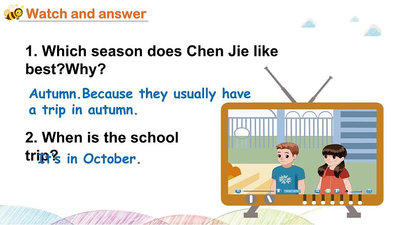 人教版PEP小学英语五年级下册 U3 My school calendar 第4课时 PB Let's try&Let's talk 课件第8页