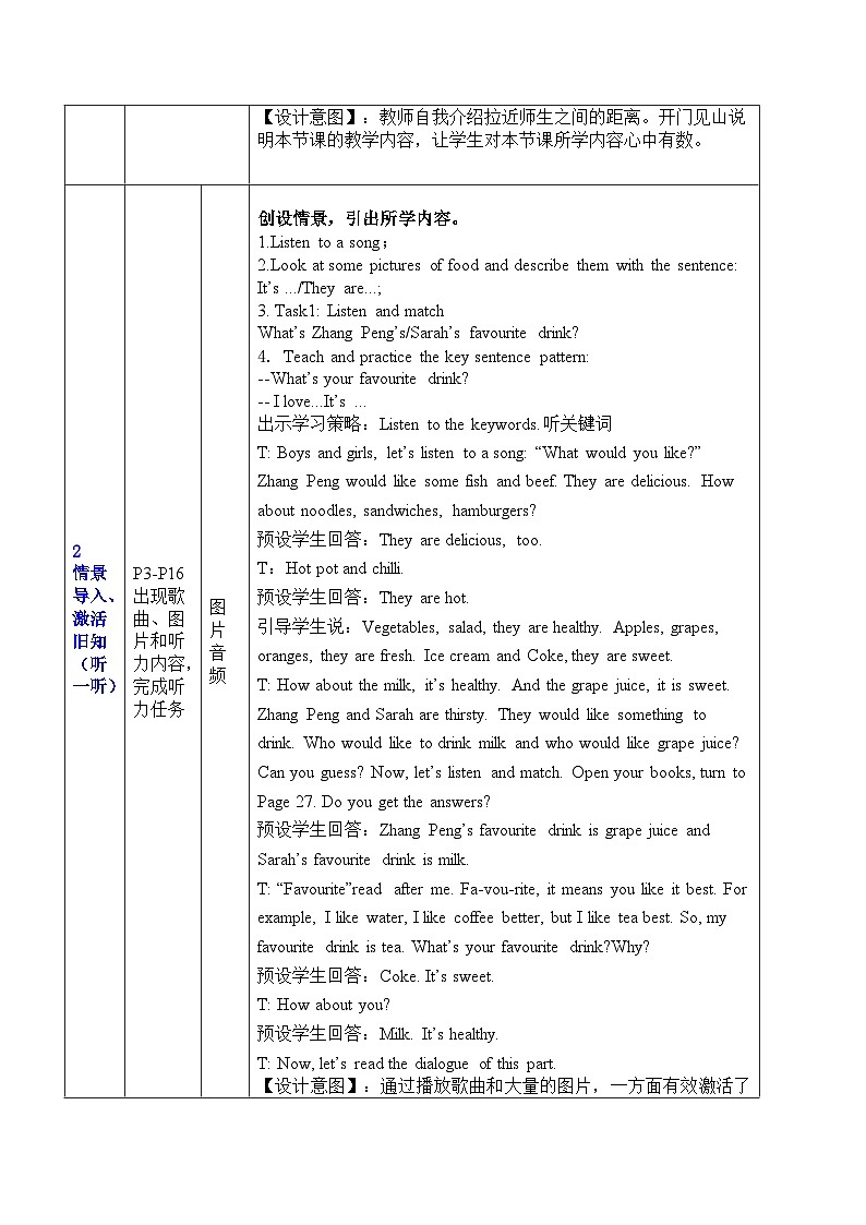 Unit 3 What would you like?Part B Let's talk(教案)人教PEP版英语五年级上册02