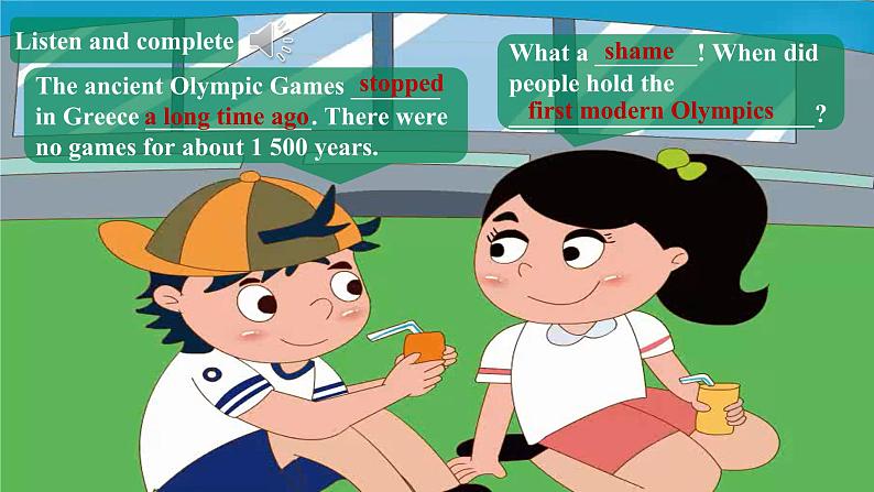 小学英语北京版六年级上册Unit 5 When did the ancient Olympic Games begin?Lesson16课件+单元整体教学设计05