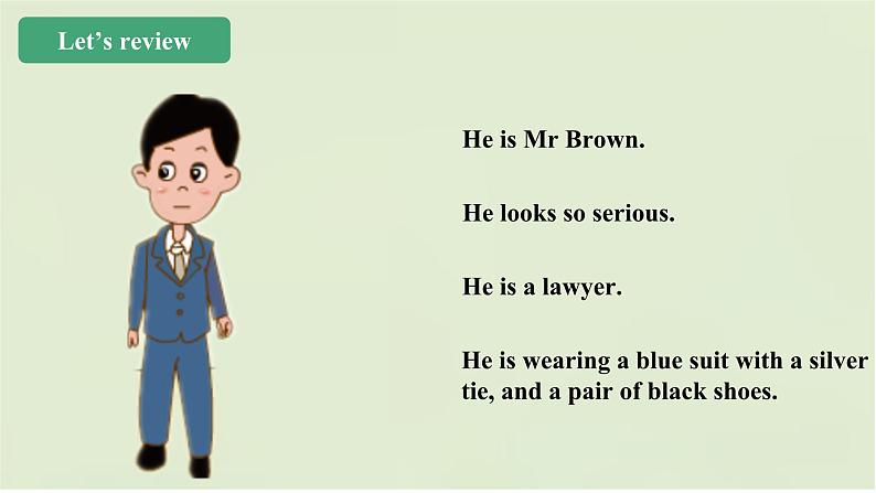 小学英语北京版六年级上册 Unit 6 What is he wearing?Lesson22 课件+课时教学设计+单元整体教学设计+素材03