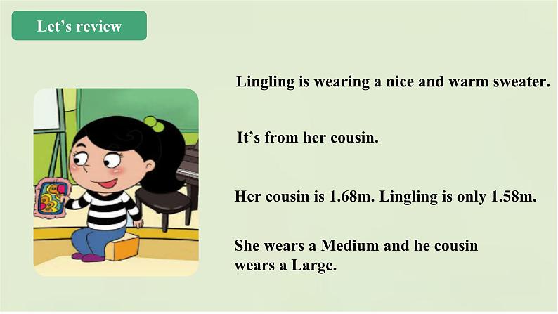 小学英语北京版六年级上册 Unit 6 What is he wearing?Lesson22 课件+课时教学设计+单元整体教学设计+素材05