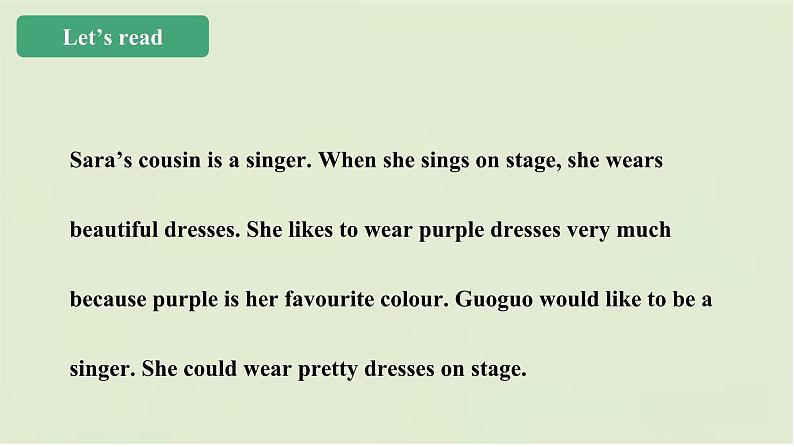 小学英语北京版六年级上册 Unit 6 What is he wearing?Lesson22 课件+课时教学设计+单元整体教学设计+素材07