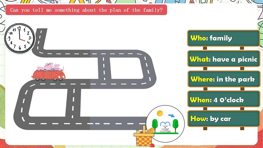 【趣味公開課課堂】外研版三起英語六下 Module2 Unit1 when are we going to eat  課件第6頁