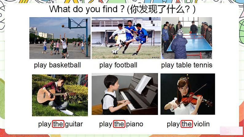 【趣味公开课课堂】外研版三起英语六下 Module5 Unit1 He is palying the suona but the phone rings 课件+素材06