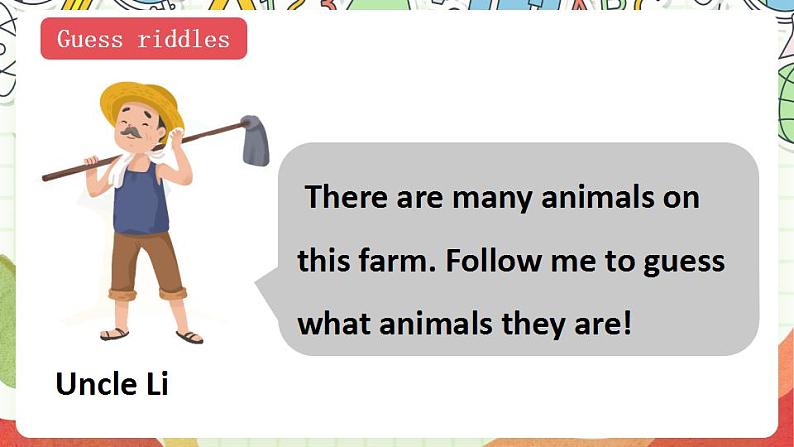 冀教版三起英语三下 Unit 1 Lesson 1 《On the farm》课件+素材05