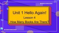 小学冀教版 (三年级起点)Lesson 4 How Many Books Are There?教案配套ppt课件