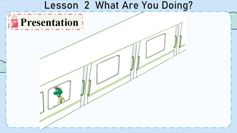 冀教版英语5年级下册 Unit 1 Lesson2  What Are You Doing PPT课件04