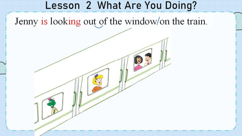 冀教版英语5年级下册 Unit 1 Lesson2  What Are You Doing PPT课件06