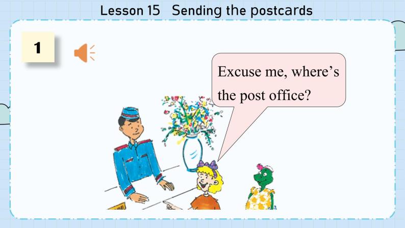 冀教版英语5年级下册 Unit 3 Lesson15   Sending the postcards PPT课件05