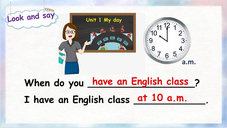 【精优公开课】Unit 1 My day PA Let's talk 课件第5页