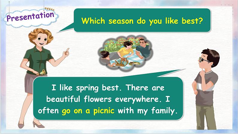 【精优公开课】Unit 2 My favourite season PB Let's learn 课件第6页
