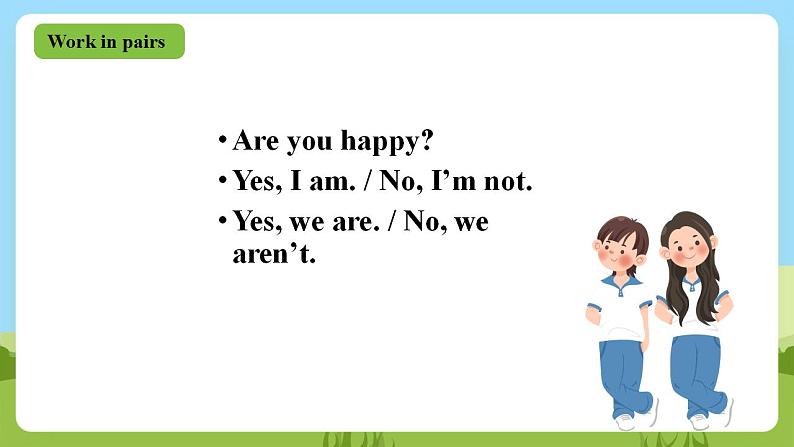川教版英语四年级下册Unit 2 Lesson 3《Are You Tired?》第1课时课件第6页