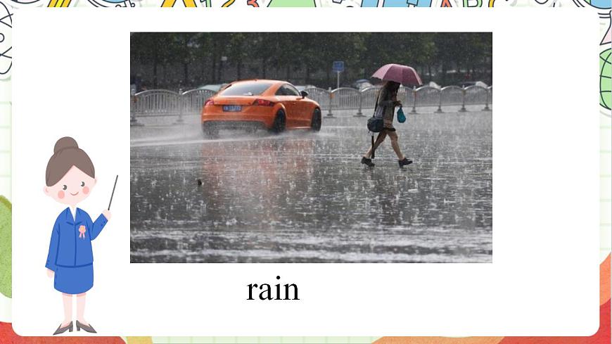 川教版英語三年級(jí)下冊(cè)Lesson X 《It's Raining Hard》課件第3頁