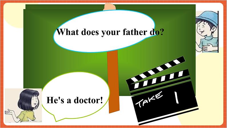 川教版英语六下Unit 1 Lesson 1 What does your father do Let's talk 课件+教案+练习+素材07