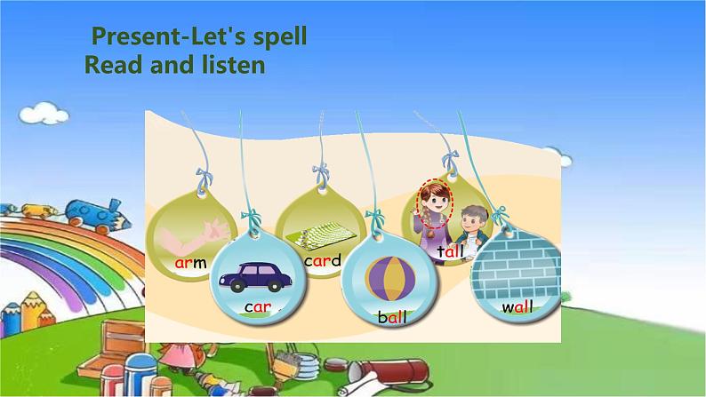 人教版(PEP)英语四年级下册 Unit 3 Weather-partA-Let's spell课件03