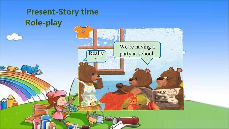 人教版(PEP)英语四年级下册 Unit 5 My clothes-partC-Storytime课件第4页